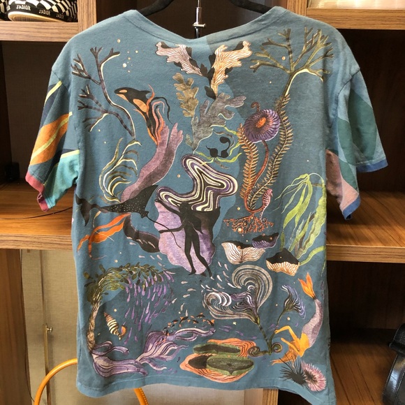 Rare Christian Dior blue Fantasy collection Tshirt - Picture 5 of 8